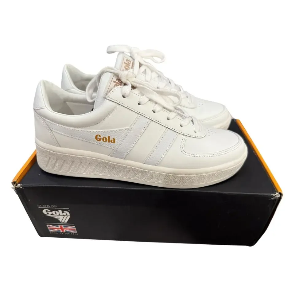 Gola Women's White Classics Grandslam Leather Sneakers Size 7